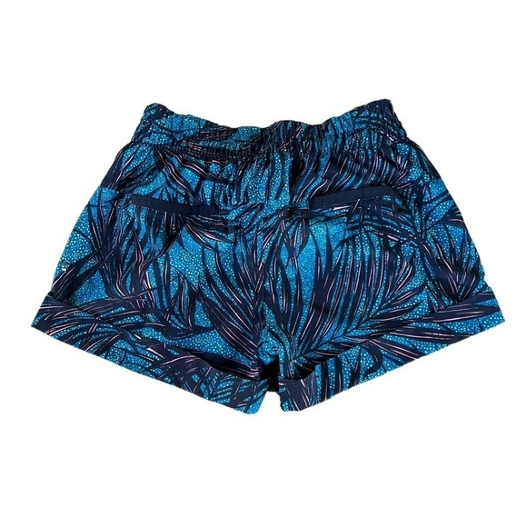 Lululemon Spring Break Away Short II Palm Lace Tofino Teal Multi W7FFPS Size 4 - Picture 3 of 9